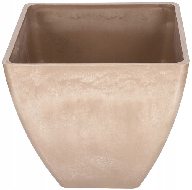 Záhradný kvetináč ochranný kompozitný kvetináč béžový 28 cm