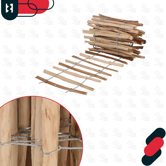 Plot z liesky oplotenie obruba palisáda bridlica 50 cm