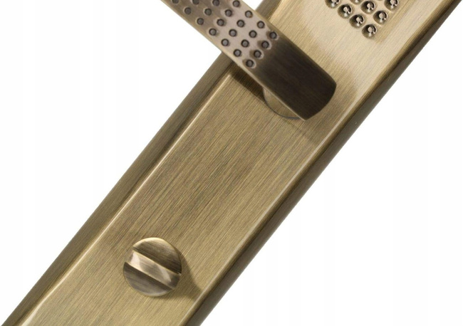Kľučka na wc s dlhou rozetou patina 72 mm